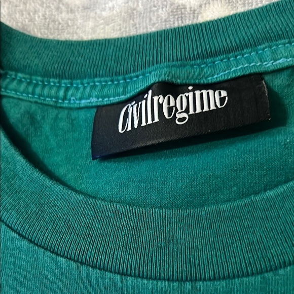 Civil Regime Green Short Sleeve Crew Neck Tee - Picture 5 of 10